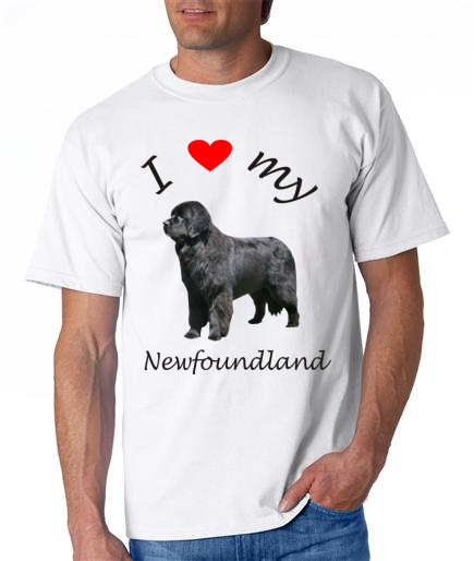 Dogs - Newfoundland Picture on a Mens Shirt